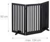 Schwarzes Absperrgitter mit Tür 92 cm Bild 4