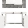 Waschmaschienenumbau Set (B/H/T: 190x195x60 cm) in weiß Nachbildung Bild 3