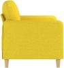vidaXL 2-Sitzer-Sofa Hellgelb 120 cm Stoff 359475 Bild 4