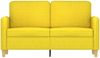 vidaXL 2-Sitzer-Sofa Hellgelb 120 cm Stoff 359475 Bild 3