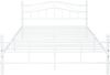 en.casa 'Florenz' Metallbett, Doppelbett 140x200 cm, Weiß, mit Lattenrost Bild 5