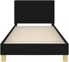vidaXL Kinderbettgestell mit Kopfteil Schwarz 80 x 200 cm Stoff 42010991 Bild 5