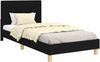 vidaXL Kinderbettgestell mit Kopfteil Schwarz 80 x 200 cm Stoff 42010991 Bild 2