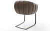 Freischwinger Jada-Flex Mikrofaser Taupe Vintage Freischwinger flach Effektfinish Titan Taschenfederkern Bild 5