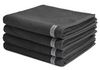 Ross Selection 4 tlg. Frottier-Set - 4 X Handtuch (50 X 100cm) - 540 g/m2 - Anthrazit Bild 4