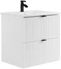 Vente-unique - ZEVINI Bathroom furniture set Holz, Platte Weiß - B 47 cm x H 60 cm x L 60 cm Bild 4