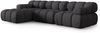 Micadoni Modulares Ecksofa Bellis 4-Sitzer Links 3D-Stoff Sonic Espresso Bild 2