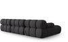 Micadoni Modulares Ecksofa Bellis 4-Sitzer Links 3D-Stoff Sonic Espresso Bild 4
