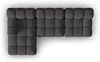 Micadoni Modulares Ecksofa Bellis 4-Sitzer Links 3D-Stoff Sonic Espresso Bild 5