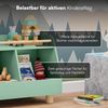 Bellabino 'Belly' Kinderregal, grün, Spielzeugregal mit 2 Fächern, Holz, 72x52x38 cm (BxHxT) Bild 5