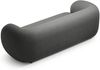 Micadoni Sofa Kate 3-Sitzer Boucle Dunkelgrau Bild 3