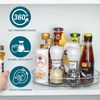 SURFOU Gewürzregal 2 Stk Kühlschrank Organizer, Schrank Organizer Lazy Susan 360° Drehbar, 360° drehbarer Kühlschrank-Organizer aus transparentem PET (27cm + 23cm) – Ideal für Gewürze, Lebensmittel & Kosmetik 2-tlg, rostfrei, langlebig und leicht zu re... Bild 3