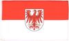 AZ FLAG - Flagge Brandenburg - 90x60 cm - Brandenburg Fahne 100% Polyester mit Messing-Ösen - 50g Bild 1