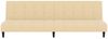 vidaXL Schlafsofa 2-Sitzer Creme Samt 375772 Bild 5