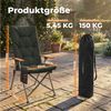 HOMECALL Campingstuhl Faltbar Hochlehner Luxus Klappstuhl mit 4,5cm Dicke Gepolstert (150kg Belastbar mit 4 Positionen Verstellbar Angelstuhl, 2 St), für Garten Balkon Wohnmobil Bild 2