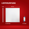 5x LED Panel 62x62 Tageslichtweiß 6000K 40W Slim Design Alu PLe2.2 Bild 5