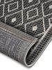 Hanse Home Lahal Outdoor Teppich Wetterfest – Modernes Geometrisches Rauten Muster, Wasserfest robuster Aussenteppich Flachgewebe für Garten, Balkon, Terrasse, Wohnzimmer – Grau Beige, 63x120 cm Bild 4