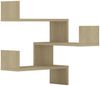 vidaXL Wand-Eckregale 2 Stk. Sonoma-Eiche 40x40x50 cm Holzwerkstoff 807230 Bild 2