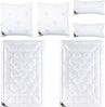 SEI Design Microfaserbettdecke Winter Bett-Set 6-Tlg. 2x (Bettdecken 135x200 + Kissen 40x80 80x80), Füllung: daunenähnliches Gefühl, 80x80 Bild 5