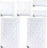 SEI Design Microfaserbettdecke Winter Bett-Set 6-Tlg. 2x (Bettdecken 135x200 + Kissen 40x80 80x80), Füllung: daunenähnliches Gefühl, 80x80 Bild 4