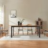 Tischgestell Verg Stahl 120x70x72 cm Schwarz [en. casa] Bild 5
