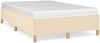 vidaXL Bettgestell ohne Matratze Creme 120x190 cm Stoff 3269643 Bild 2