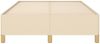 vidaXL Bettgestell ohne Matratze Creme 120x190 cm Stoff 3269643 Bild 5