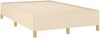 vidaXL Bettgestell ohne Matratze Creme 120x190 cm Stoff 3269643 Bild 3