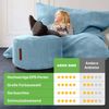 Green Bean® Sitzsack + Pouf im Set - XXL Riesensitzsack mit passendem Sitzhocker | Bean Bag mit EPS Füllung - Hellblau Bild 5