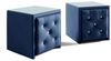 Nachttisch Nachtkonsole 2er Set SEVRA 50x50cm in Stoff Elisa Velvet Blau Bild 2