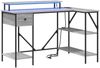 vidaXL Schreibtisch Graues Sonoma 120 x 79 x 86,5 cm Holzwerkstoff 859403 Bild 2