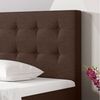 Boxspringbett Köln Plus 180x200 cm Webstoff Braun mit Topper-Optik Bild 2