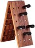 Weinregal Flaschenregal 100 cm für 36 Flaschen Massiv-Holz Sheesham Bild 2