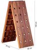 Weinregal Flaschenregal 100 cm für 36 Flaschen Massiv-Holz Sheesham Bild 3