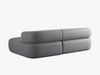 Micadoni 5-Sitzer Ecksofa Jenny Rechts Chenille Perfect Harmony Dunkelgrau Bild 4