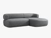 Micadoni 5-Sitzer Ecksofa Jenny Rechts Chenille Perfect Harmony Dunkelgrau Bild 3