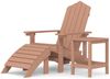 vidaXL Adirondack-Gartenstuhl mit Hocker & Tisch HDPE Braun 3095710 Bild 2