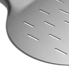 BURNHARD® Pizzawender Pizza Turning Peel rund, Aluminium-Schaufel perforiert mit Akazienholz-Griff & Steckmechanismus, temperaturbeständig für Pizzaofen – 95 cm x 18 cm x 1,6 cm - Silber - #944652_1 Bild 4