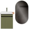 Planetmöbel Badmöbel-Set Cosmia, (Waschbecken mit Unterschrank, 1-St, Waschtisch inkl. Bad Spiegel mit LED & Armatur), Bad Möbel für Gäste WC & Bad Bild 5