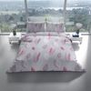 Fleece Bettwäsche mit Federmotiv - Kuschelig und Weich aus 100% Polyester 135x200 cm Bild 2