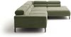 KAWOLA Sofa DELIA Ecksofa XL Cord olivgrün Recamiere rechts 74 x 219 x 312 cm Bild 5