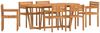 vidaXL 7-teiliges Garten-Ess-Set aus Massivholz Akazie 3334772 Bild 2