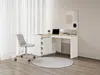 Vente-unique - RIDOVA Büromöbel Holz, Platte BeigeWeiß - B 90 cm x H 75 cm x L 140 cm Bild 2