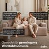 skølm 'Freki' Cloud Sofa 2 Sitzer, Vollschaumcouch mit Federkern und Vakuum-Kompression, kein Aufbau erforderlich, mit 2 Kissen, Cord taupe Bild 4
