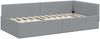 vidaXL Eckbettgestell mit Kopfteil Hellgrau 90 cm x 200 cm Stoff 42016043 Bild 4