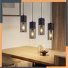 Nettlife Pendelleuchte Schwarz Esstisch E27 1/3/4 Flammig Glasschirm Hängeleuchte, LED wechselbar, Esstisch Wohnzimmer Schlafzimmer Bild 2