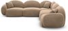 Ecksofa Mirello L Form aus Samtstoff - Samtstoff - braun Bild 3