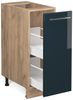Apothekerschrank Fame-Line Dunkelblau Hochglanz 30 cm ohne Arbeitsplatte Vicco Bild 4