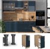 Apothekerschrank Fame-Line Dunkelblau Hochglanz 30 cm ohne Arbeitsplatte Vicco Bild 2