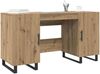 vidaXL Schreibtisch Artisan-Eiche 140 x 50 x 75 cm Holzwerkstoff 879529 Bild 3